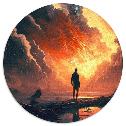 1000-teiliges Puzzle für Erwachsene. Traumhafter, surrealer Sonnenuntergang. Puzzle für Erwachsene. Anspruchsvolles Denkspiel für Teenager (Größe 67,5 x 67,5 cm). von JIANGENNF