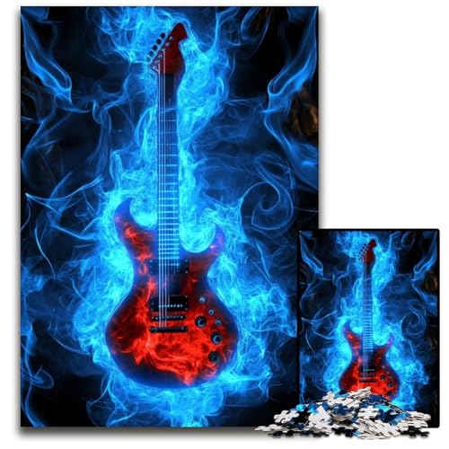 1000-teiliges Puzzle für Jugendliche, Gitarre, Karton-Puzzle, Spiele, Spielzeug, Geschenk, stärkt die Liebe zwischen Paaren, für Kinder ab 14 Jahren, 26x38cm 1000-teiliges Puzzle für Jugendliche, Gitarre, Karton-Puzzle, Spiele, Spielzeug, Geschenk, stärkt die Liebe zwischen Paaren, für Kinder ab 14 Jahren, 26x38cm von JIANGENNF