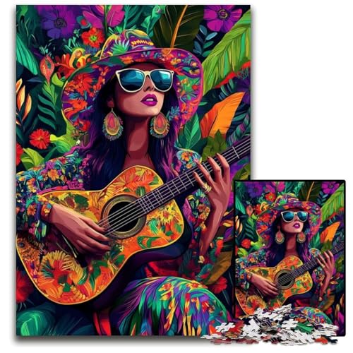 1000-teiliges Puzzle für Jugendliche, Gitarre Spielen, Holzpuzzle, dekomprimierendes intellektuelles Lernspielzeug, gutes Geschenk für Erwachsene und Jugendliche, 50x75cm 1000-teiliges Puzzle für Jugendliche, Gitarre Spielen, Holzpuzzle, dekomprimierendes intellektuelles Lernspielzeug, gutes Geschenk für Erwachsene und Jugendliche, 50x75cm von JIANGENNF