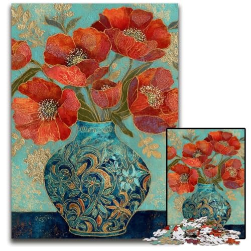 1000-teiliges Puzzle für Teenager, Blumenkunst, Holzpuzzle, Weihnachten, Halloween, Ostern, Neujahr, 50x75cm 1000-teiliges Puzzle für Teenager, Blumenkunst, Holzpuzzle, Weihnachten, Halloween, Ostern, Neujahr, 50x75cm von JIANGENNF