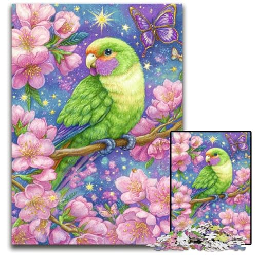 1000-teiliges Puzzle für Teenager, Blumenpapagei, Holzpuzzle, Weihnachten, Halloween, Ostern, Neujahr, 50x75cm 1000-teiliges Puzzle für Teenager, Blumenpapagei, Holzpuzzle, Weihnachten, Halloween, Ostern, Neujahr, 50x75cm von JIANGENNF