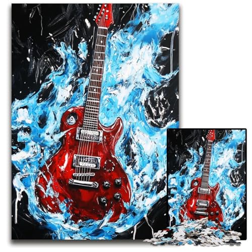 1000-teiliges Puzzle für Teenager, Gitarre, Papppuzzle, Weihnachten, Halloween, Ostern, Neujahr, 26x38cm 1000-teiliges Puzzle für Teenager, Gitarre, Papppuzzle, Weihnachten, Halloween, Ostern, Neujahr, 26x38cm von JIANGENNF