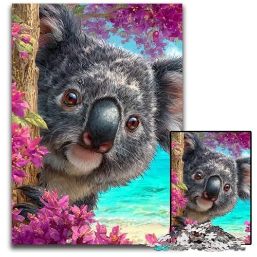 1000-teiliges Puzzle für Teenager, Koala-Holzpuzzle, Weihnachten, Halloween, Ostern, Neujahr, 50x75cm 1000-teiliges Puzzle für Teenager, Koala-Holzpuzzle, Weihnachten, Halloween, Ostern, Neujahr, 50x75cm von JIANGENNF