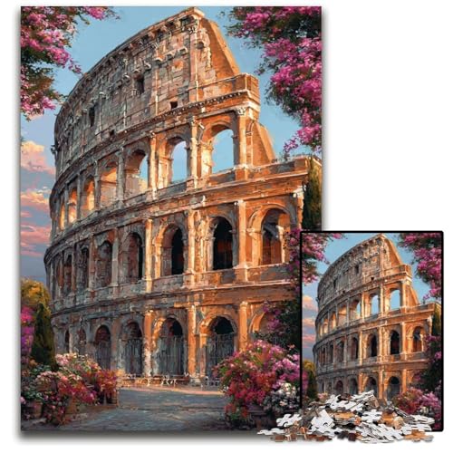 1000-teiliges Puzzle für Teenager, Kolosseum, Holzpuzzle, Weihnachten, Halloween, Ostern, Neujahr, 50x75cm 1000-teiliges Puzzle für Teenager, Kolosseum, Holzpuzzle, Weihnachten, Halloween, Ostern, Neujahr, 50x75cm von JIANGENNF