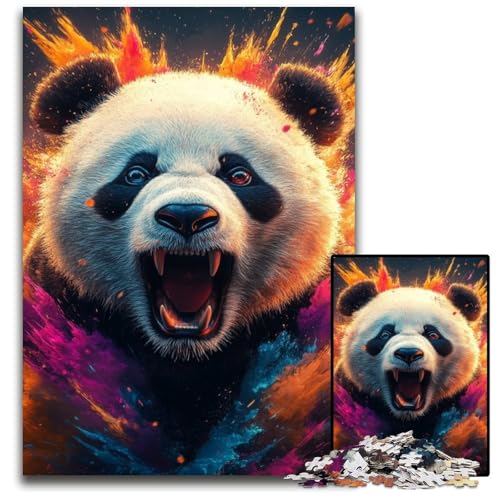 1000-teiliges Puzzle für Teenager, Panda-Puzzle aus Holz, Spiele, Spielzeug, Geschenk, stärkt die Liebe zwischen Paaren, für Kinder ab 14 Jahren, 50x75cm von JIANGENNF