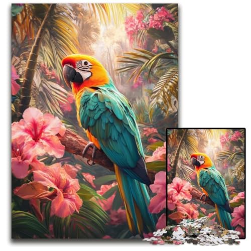 1000-teiliges Puzzle für Teenager, Papagei, Papppuzzle, interessanter Stressabbau, Geschenkideen für 14+, 26x38cm von JIANGENNF