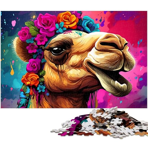 1000-teiliges Puzzle mit Alpaka-Blumen für Erwachsene, Denksportspiel, interaktives Familienspiel, geeignet für Kinder ab 14 Jahren, 26 x 38 cm / 10,23 x 14,96 Zoll 1000-teiliges Puzzle mit Alpaka-Blumen für Erwachsene, Denksportspiel, interaktives Familienspiel, geeignet für Kinder ab 14 Jahren, 26 x 38 cm / 10,23 x 14,96 Zoll von JIANGENNF