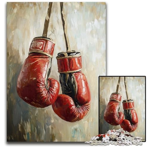 1000-teiliges Puzzle mit Boxhandschuhen, Kartonpuzzle, anspruchsvolles Denkspiel für Teenager, Spaß am Familienspieleabend, 26x38cm 1000-teiliges Puzzle mit Boxhandschuhen, Kartonpuzzle, anspruchsvolles Denkspiel für Teenager, Spaß am Familienspieleabend, 26x38cm von JIANGENNF