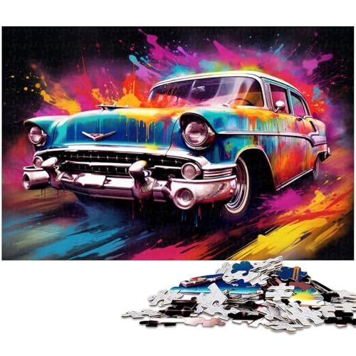 1000-teiliges Puzzle mit farbenfrohen Sportwagen-Puzzles für Erwachsene, Denkspiel, interaktives Familienspiel, geeignet für Kinder ab 14 Jahren, 50 x 75 cm / 19,68 x 29,52 Zoll 1000-teiliges Puzzle mit farbenfrohen Sportwagen-Puzzles für Erwachsene, Denkspiel, interaktives Familienspiel, geeignet für Kinder ab 14 Jahren, 50 x 75 cm / 19,68 x 29,52 Zoll von JIANGENNF