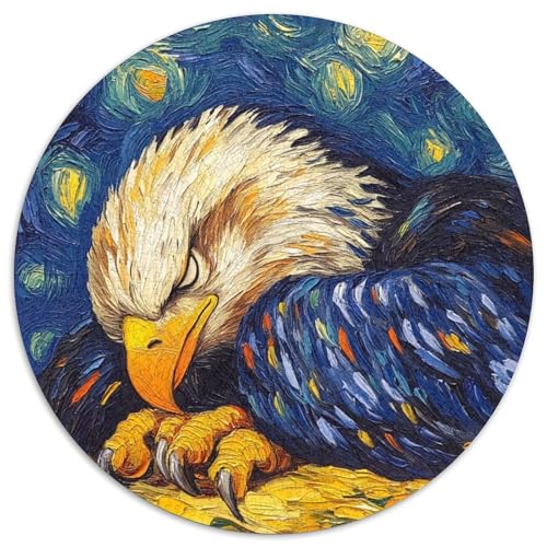 Adler-Nachthimmel-Puzzle, 1000 Teile, Puzzle für Erwachsene, Teenager, Paare und Freunde zum Geburtstag, zu Weihnachten (Größe 67,5 x 67,5 cm) von JIANGENNF