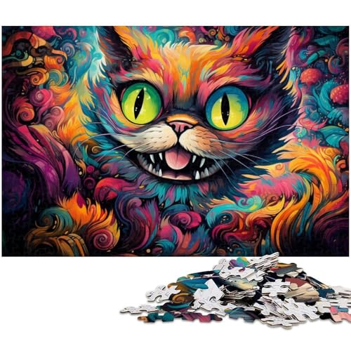 Alice Cat 1000-teiliges Puzzle, Holzpuzzle, Denksportaufgabe, Teenager und Heimdekoration, 50 x 75 cm / 19,68 x 29,52 Zoll Alice Cat 1000-teiliges Puzzle, Holzpuzzle, Denksportaufgabe, Teenager und Heimdekoration, 50 x 75 cm / 19,68 x 29,52 Zoll von JIANGENNF