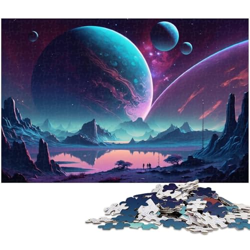 Alien Planet Puzzle 1000 Teile für Erwachsene, anspruchsvolle Puzzles, perfekte Dekoration für Zuhause oder das Büro, 26 x 38 cm / 10,23 x 14,96 Zoll Alien Planet Puzzle 1000 Teile für Erwachsene, anspruchsvolle Puzzles, perfekte Dekoration für Zuhause oder das Büro, 26 x 38 cm / 10,23 x 14,96 Zoll von JIANGENNF