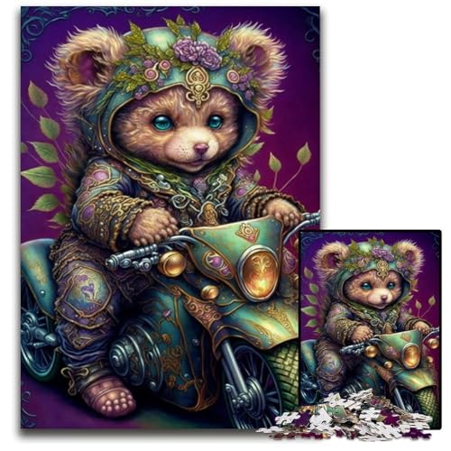 Art Bear 1000-teiliges Puzzle, anspruchsvolle Puzzles, interaktives Familienspiel, Denksportaufgabe, Lernspielzeug, 26x38cm/10,23x14,96 Zoll Art Bear 1000-teiliges Puzzle, anspruchsvolle Puzzles, interaktives Familienspiel, Denksportaufgabe, Lernspielzeug, 26x38cm/10,23x14,96 Zoll von JIANGENNF