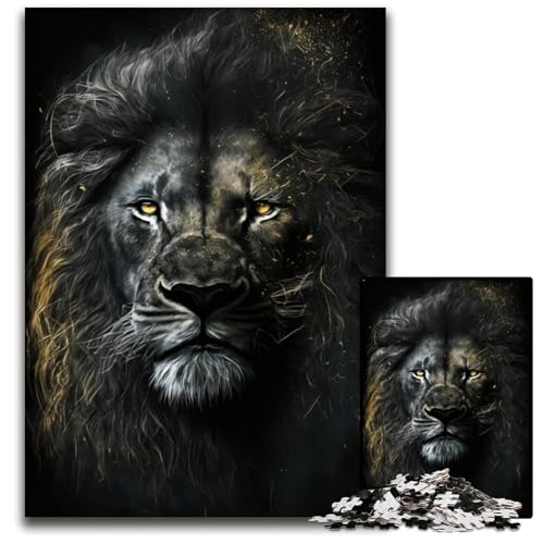 Art Bunte Löwen-Puzzles für Erwachsene, 1000 Puzzles aus Pappe, Denkspiel, interaktives Familienspiel, geeignet für Kinder ab 14 Jahren, 26x38cm/10,23x14,96 Zoll Art Bunte Löwen-Puzzles für Erwachsene, 1000 Puzzles aus Pappe, Denkspiel, interaktives Familienspiel, geeignet für Kinder ab 14 Jahren, 26x38cm/10,23x14,96 Zoll von JIANGENNF