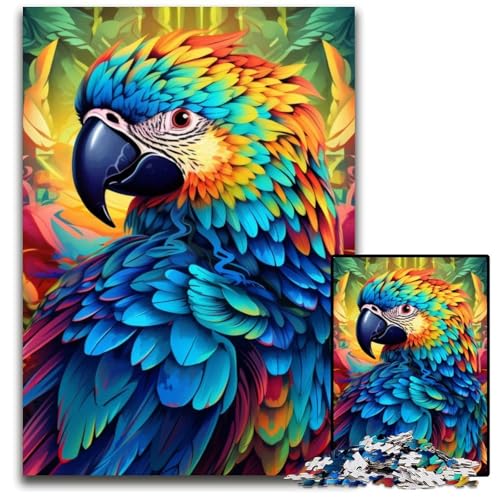 Art Parrot 1000-teiliges Puzzle, anspruchsvolle Puzzles, interaktives Familienspiel, Denksportaufgabe, Lernspielzeug, 50x75cm/19,68x29,52 Zoll Art Parrot 1000-teiliges Puzzle, anspruchsvolle Puzzles, interaktives Familienspiel, Denksportaufgabe, Lernspielzeug, 50x75cm/19,68x29,52 Zoll von JIANGENNF