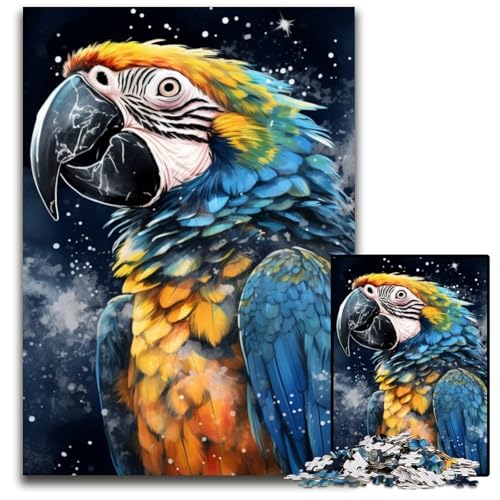 Art Parrot Puzzle für Erwachsene, 1000 Teile, Papppuzzle, interaktives Familienspiel, Denksportaufgabe, Lernspielzeug, 26x38cm/10,23x14,96 Zoll Art Parrot Puzzle für Erwachsene, 1000 Teile, Papppuzzle, interaktives Familienspiel, Denksportaufgabe, Lernspielzeug, 26x38cm/10,23x14,96 Zoll von JIANGENNF