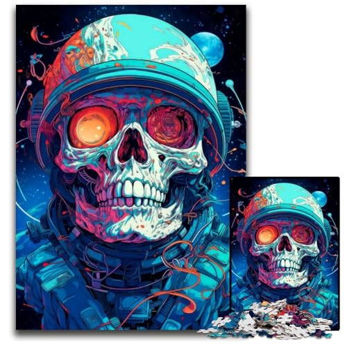 Astro Skull 1000-teiliges Puzzle Puzzles für Erwachsene Anspruchsvolles Denkspiel - Entspannendes Spielzeug für Teenager 50x75cm/19,68x29,52 Zoll Astro Skull 1000-teiliges Puzzle Puzzles für Erwachsene Anspruchsvolles Denkspiel - Entspannendes Spielzeug für Teenager 50x75cm/19,68x29,52 Zoll von JIANGENNF