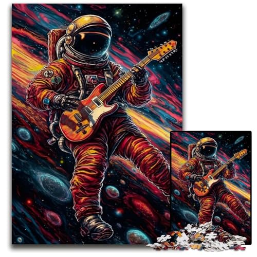 Astro spielt Gitarre, 1000-teiliges Puzzle, Puzzle für Erwachsene, Teenager, Paare und Freunde zum Geburtstag, Weihnachten, 50x75cm/19,68x29,52 Zoll Astro spielt Gitarre, 1000-teiliges Puzzle, Puzzle für Erwachsene, Teenager, Paare und Freunde zum Geburtstag, Weihnachten, 50x75cm/19,68x29,52 Zoll von JIANGENNF