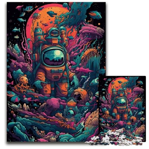Astronaut im Weltraum-Puzzle für Erwachsene, 1000 schwierige Puzzles für Erwachsene, kreatives Familienspiel und Heimdekoration, Teenager, 50x75cm/19,68x29,52 Zoll Astronaut im Weltraum-Puzzle für Erwachsene, 1000 schwierige Puzzles für Erwachsene, kreatives Familienspiel und Heimdekoration, Teenager, 50x75cm/19,68x29,52 Zoll von JIANGENNF