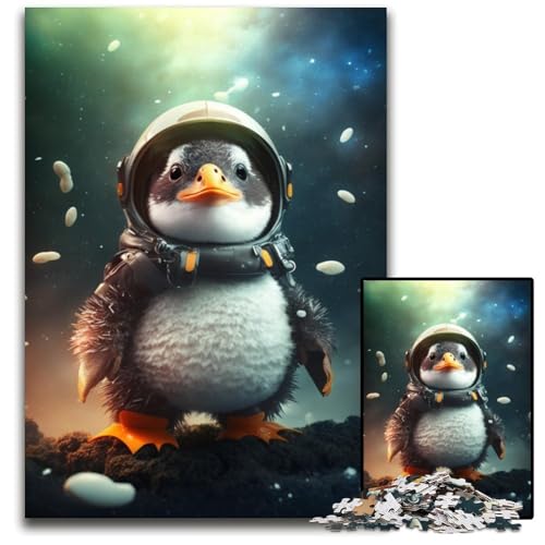 Astronauten-Pinguin-Baby-Puzzle für Erwachsene, 1000 Teile, Holzpuzzle, interaktives Familienspiel, Denksportaufgabe, Lernspielzeug, 50x75cm/19,68x29,52 Zoll Astronauten-Pinguin-Baby-Puzzle für Erwachsene, 1000 Teile, Holzpuzzle, interaktives Familienspiel, Denksportaufgabe, Lernspielzeug, 50x75cm/19,68x29,52 Zoll von JIANGENNF