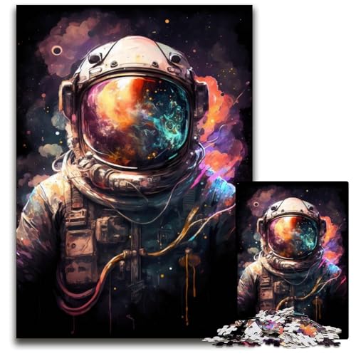 Astronauten-Puzzle, 1000 Teile, Unmögliches Puzzle für Erwachsene, Perfekt als Geburtstags-, Weihnachts, 26x38cm/10,23x14,96 Zoll Astronauten-Puzzle, 1000 Teile, Unmögliches Puzzle für Erwachsene, Perfekt als Geburtstags-, Weihnachts, 26x38cm/10,23x14,96 Zoll von JIANGENNF