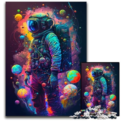 Astronauten-Puzzle, 1000 Teile, schwierige Puzzles für Erwachsene, Weihnachten, Halloween, Ostern, Neujahr, 26x38cm/10,23x14,96 Zoll Astronauten-Puzzle, 1000 Teile, schwierige Puzzles für Erwachsene, Weihnachten, Halloween, Ostern, Neujahr, 26x38cm/10,23x14,96 Zoll von JIANGENNF