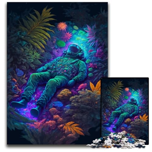Astronauten-Puzzle 1000 Teile für Erwachsene, Papppuzzle, Familie und Freunde, geeignet für Kinder ab 14 Jahren, 26x38cm/10,23x14,96 Zoll Astronauten-Puzzle 1000 Teile für Erwachsene, Papppuzzle, Familie und Freunde, geeignet für Kinder ab 14 Jahren, 26x38cm/10,23x14,96 Zoll von JIANGENNF