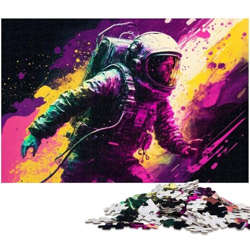 Astronauten-Puzzle mit 1000 Teilen für Erwachsene, Puzzle, ideal für Familienspaß, Entspannung, 50 x 75 cm / 19,68 x 29,52 Zoll Astronauten-Puzzle mit 1000 Teilen für Erwachsene, Puzzle, ideal für Familienspaß, Entspannung, 50 x 75 cm / 19,68 x 29,52 Zoll von JIANGENNF