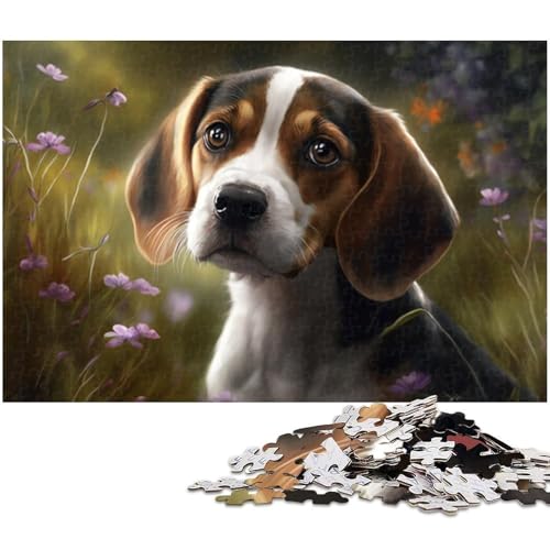 Beagle 1000-teiliges Puzzle, Holzpuzzle, Denksportaufgabe, Teenager und Heimdekoration, 50 x 75 cm / 19,68 x 29,52 Zoll Beagle 1000-teiliges Puzzle, Holzpuzzle, Denksportaufgabe, Teenager und Heimdekoration, 50 x 75 cm / 19,68 x 29,52 Zoll von JIANGENNF