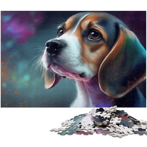 Beagle-Puzzle für Erwachsene, 1000 Teile, interaktives Familienspiel, Heimdekoration zum Selbermachen, Denksportaufgabe, Geschenk, 26 x 38 cm / 10,23 x 14,96 Zoll Beagle-Puzzle für Erwachsene, 1000 Teile, interaktives Familienspiel, Heimdekoration zum Selbermachen, Denksportaufgabe, Geschenk, 26 x 38 cm / 10,23 x 14,96 Zoll von JIANGENNF