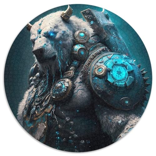 Bear of Silence Puzzle für Erwachsene, 1000 Teile, pädagogisches Denkspiel, künstlerische Heim- und Bürodekoration, ab 14 Jahren (Größe 67,5 x 67,5 cm) von JIANGENNF