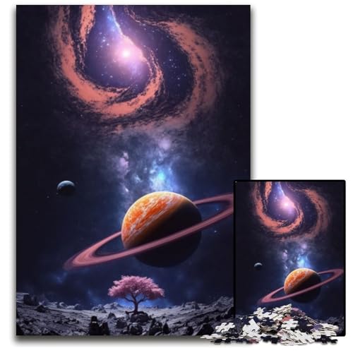 Beyond The Rings Puzzle für Erwachsene, 1000-teiliges Puzzle für Erwachsene, interaktives Familienspiel, Denksportaufgabe, Lernspielzeug, 26x38cm/10,23x14,96 Zoll von JIANGENNF