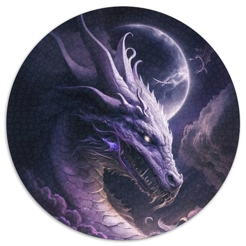 Brave Dragon Puzzle, 1000 Teile, Papppuzzle für Erwachsene, Geburtstagsgeschenkidee, anspruchsvolles Denkspiel (Größe 67,5 x 67,5 cm) von JIANGENNF