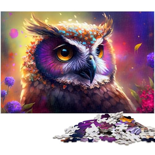 Bunte Eulen-Puzzles 1000 Teile für Erwachsene. Schwierige Puzzles für Erwachsene. Herausforderndes Denkspiel – Entspannendes Spielzeug für Teenager. 50 x 75 cm / 19,68 x 29,52 Zoll Bunte Eulen-Puzzles 1000 Teile für Erwachsene. Schwierige Puzzles für Erwachsene. Herausforderndes Denkspiel – Entspannendes Spielzeug für Teenager. 50 x 75 cm / 19,68 x 29,52 Zoll von JIANGENNF