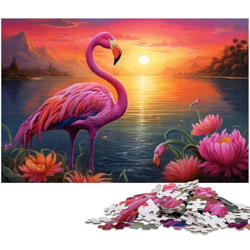 Bunte Flamingo-Puzzles für Erwachsene, 1000 Teile, Puzzles für Erwachsene, perfekte Heim- oder Bürodekoration, 26 x 38 cm / 10,23 x 14,96 Zoll Bunte Flamingo-Puzzles für Erwachsene, 1000 Teile, Puzzles für Erwachsene, perfekte Heim- oder Bürodekoration, 26 x 38 cm / 10,23 x 14,96 Zoll von JIANGENNF
