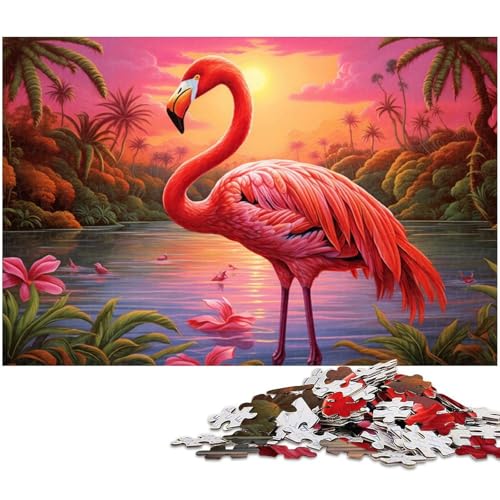Bunte Flamingo-Puzzles für Erwachsene, 1000 Teile, Puzzles für Erwachsene, perfekte Heim- oder Bürodekoration, 26 x 38 cm / 10,23 x 14,96 Zoll Bunte Flamingo-Puzzles für Erwachsene, 1000 Teile, Puzzles für Erwachsene, perfekte Heim- oder Bürodekoration, 26 x 38 cm / 10,23 x 14,96 Zoll von JIANGENNF