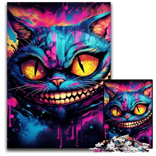 Bunte Katzen-Puzzle für Erwachsene, 1000 Teile, anspruchsvolle Puzzles, kreatives Familienspiel und Heimdekoration, Teenager, 26x38cm/10,23x14,96 Zoll Bunte Katzen-Puzzle für Erwachsene, 1000 Teile, anspruchsvolle Puzzles, kreatives Familienspiel und Heimdekoration, Teenager, 26x38cm/10,23x14,96 Zoll von JIANGENNF