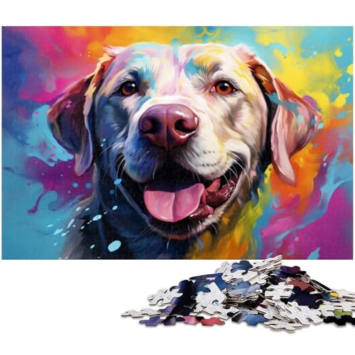 Bunte Labrador-Puzzles 1000 Teile für Erwachsene. Schwierige Puzzles für Erwachsene. Herausforderndes Denkspiel – Entspannendes Spielzeug für Teenager. 26 x 38 cm / 10,23 x 14,96 Zoll Bunte Labrador-Puzzles 1000 Teile für Erwachsene. Schwierige Puzzles für Erwachsene. Herausforderndes Denkspiel – Entspannendes Spielzeug für Teenager. 26 x 38 cm / 10,23 x 14,96 Zoll von JIANGENNF