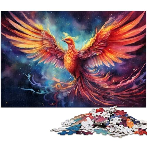 Bunte Phönix-Puzzles für 1000 Teile, Holzpuzzles, anspruchsvolles DIY-Denkspiel, perfektes Familienspiel oder dekoratives Geschenk, 50 x 75 cm / 19,68 x 29,52 Zoll Bunte Phönix-Puzzles für 1000 Teile, Holzpuzzles, anspruchsvolles DIY-Denkspiel, perfektes Familienspiel oder dekoratives Geschenk, 50 x 75 cm / 19,68 x 29,52 Zoll von JIANGENNF