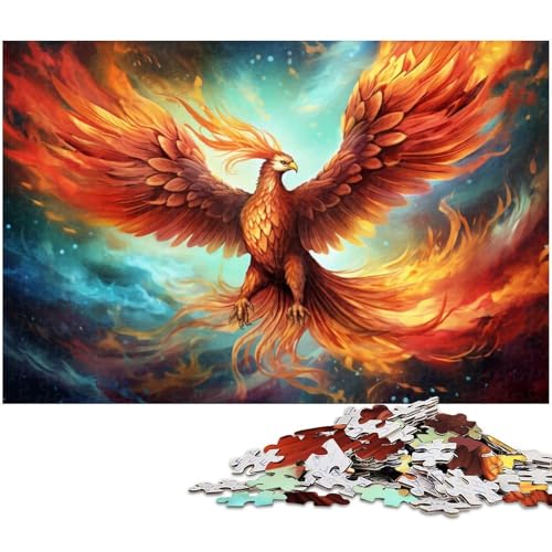 Bunte Phönix-Puzzles für 1000 Teile, Holzpuzzles, anspruchsvolles DIY-Denkspiel, perfektes Familienspiel oder dekoratives Geschenk, 50 x 75 cm / 19,68 x 29,52 Zoll Bunte Phönix-Puzzles für 1000 Teile, Holzpuzzles, anspruchsvolles DIY-Denkspiel, perfektes Familienspiel oder dekoratives Geschenk, 50 x 75 cm / 19,68 x 29,52 Zoll von JIANGENNF