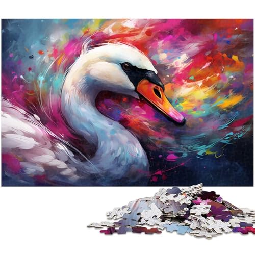 Bunte Tukan-Puzzles 1000 Teile für Erwachsene. Schwierige Puzzles für Erwachsene. Herausforderndes Denkspiel – Entspannendes Spielzeug für Teenager. 50 x 75 cm / 19,68 x 29,52 Zoll von JIANGENNF