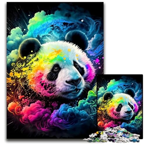 Bunter Bär, 1000-teiliges Puzzle, Puzzles für Erwachsene, anspruchsvolles Denkspiel, entspannendes Spielzeug für Teenager, 26x38cm/10,23x14,96 Zoll von JIANGENNF