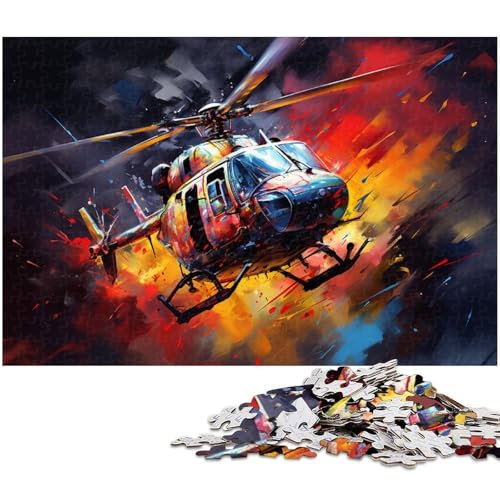Bunter Hubschrauber, 1000-teiliges Puzzle, Holzpuzzle, Denksportaufgabe, Teenager und Heimdekoration, 50 x 75 cm / 19,68 x 29,52 Zoll Bunter Hubschrauber, 1000-teiliges Puzzle, Holzpuzzle, Denksportaufgabe, Teenager und Heimdekoration, 50 x 75 cm / 19,68 x 29,52 Zoll von JIANGENNF