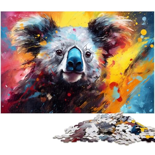 Bunter Labrador, 1000-teiliges Puzzle aus Holz, kreatives Familienspiel und Heimdekoration, Teenager, 50 x 75 cm / 19,68 x 29,52 Zoll Bunter Labrador, 1000-teiliges Puzzle aus Holz, kreatives Familienspiel und Heimdekoration, Teenager, 50 x 75 cm / 19,68 x 29,52 Zoll von JIANGENNF