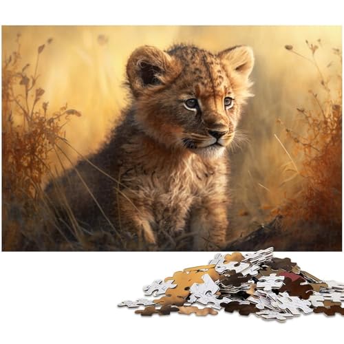 Bunter Löwe, 1000-teiliges Puzzle für Erwachsene, schwierige Rätsel für Erwachsene, anspruchsvolles Denkspiel für Teenager, Spaß für den Familienspielabend, 26 x 38 cm / 10,23 x 14,96 Zoll Bunter Löwe, 1000-teiliges Puzzle für Erwachsene, schwierige Rätsel für Erwachsene, anspruchsvolles Denkspiel für Teenager, Spaß für den Familienspielabend, 26 x 38 cm / 10,23 x 14,96 Zoll von JIANGENNF