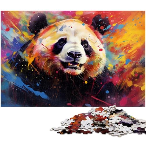Bunter Panda, 1000-teiliges Puzzle für Erwachsene, anspruchsvolles DIY-Denkspiel, perfektes Familienspiel oder dekoratives Geschenk, 26 x 38 cm / 10,23 x 14,96 Zoll Bunter Panda, 1000-teiliges Puzzle für Erwachsene, anspruchsvolles DIY-Denkspiel, perfektes Familienspiel oder dekoratives Geschenk, 26 x 38 cm / 10,23 x 14,96 Zoll von JIANGENNF