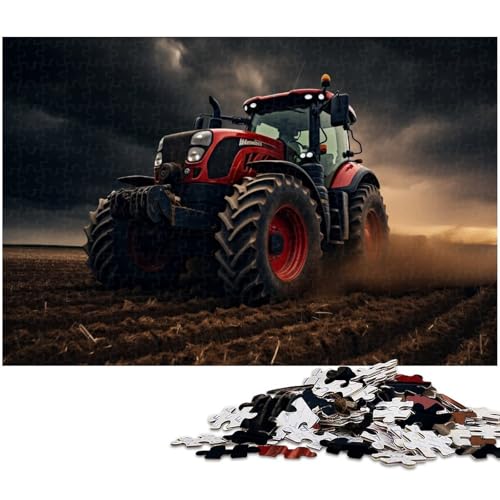 Bunter Traktor, 1000-teiliges Puzzle, Holzpuzzle für Erwachsene, ideal für Teenager und Sammler, Reisegeschenk, Familienaktivität, 50 x 75 cm / 19,68 x 29,52 Zoll Bunter Traktor, 1000-teiliges Puzzle, Holzpuzzle für Erwachsene, ideal für Teenager und Sammler, Reisegeschenk, Familienaktivität, 50 x 75 cm / 19,68 x 29,52 Zoll von JIANGENNF