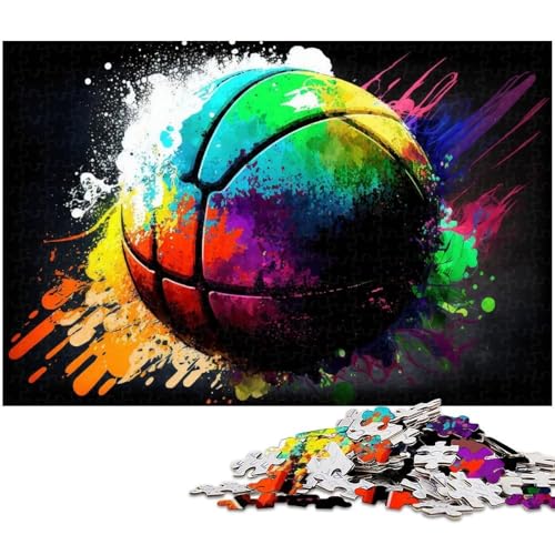 Buntes Basketball-Puzzle mit 1000 Teilen für Erwachsene. Schwierige Puzzles für Erwachsene. Herausforderndes Denkspiel – Entspannendes Spielzeug für Teenager. 50 x 75 cm / 19,68 x 29,52 Zoll Buntes Basketball-Puzzle mit 1000 Teilen für Erwachsene. Schwierige Puzzles für Erwachsene. Herausforderndes Denkspiel – Entspannendes Spielzeug für Teenager. 50 x 75 cm / 19,68 x 29,52 Zoll von JIANGENNF