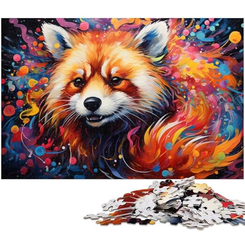 Buntes Fantasy-Kunstpuzzle mit rotem Panda,1000 Teile,für Erwachsene,schwierige Puzzles für Erwachsene,anspruchsvolles Denkspiel – entspannendes Spielzeug für Teenager,50 x 75 cm / 19,68 x 29,52 Zoll Buntes Fantasy-Kunstpuzzle mit rotem Panda,1000 Teile,für Erwachsene,schwierige Puzzles für Erwachsene,anspruchsvolles Denkspiel – entspannendes Spielzeug für Teenager,50 x 75 cm / 19,68 x 29,52 Zoll von JIANGENNF