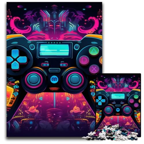 Buntes Gamepad-Puzzle mit 1000 Teilen, anspruchsvolle Rätsel, interaktives Familienspiel, Denksportaufgabe, Lernspielzeug, 50x75cm/19,68x29,52 Zoll Buntes Gamepad-Puzzle mit 1000 Teilen, anspruchsvolle Rätsel, interaktives Familienspiel, Denksportaufgabe, Lernspielzeug, 50x75cm/19,68x29,52 Zoll von JIANGENNF